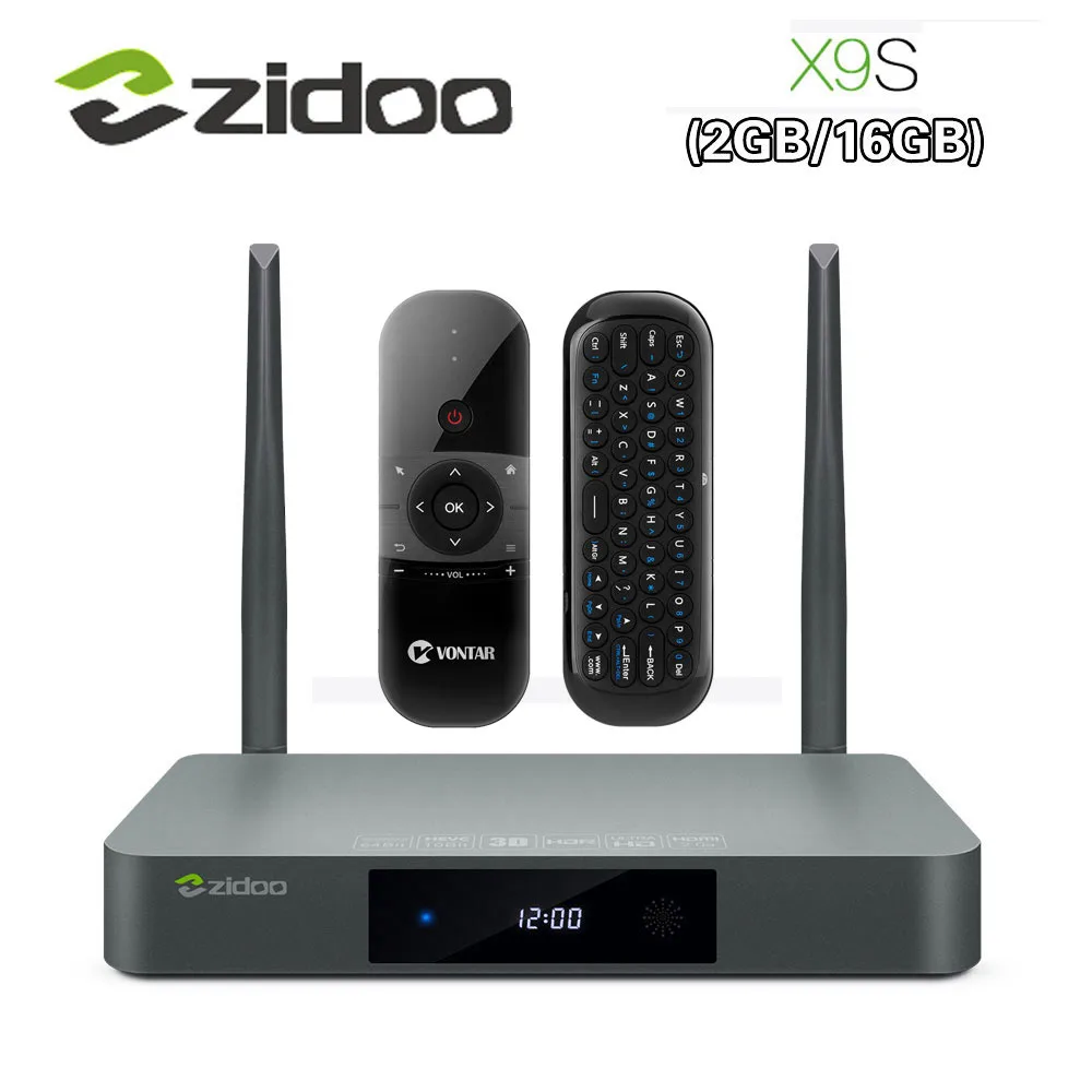 Оригинальный Zidoo X9S Смарт ТВ коробка Android 6 0 + OpenWRT (NAS) Realtek RTD1295 2G/16G 802.11ac WI FI Bluetooth 1000 м