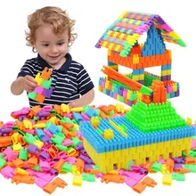 500 шт модные пластиковые пули строительные блоки детские образовательные товары игрушки для мальчиков и девочек детский Рождественский подарок