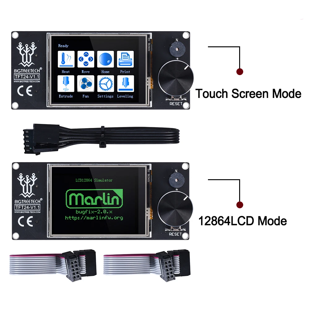 32 битная плата контроллера BIGTREETECH SKR V1.3 + сенсорный экран TFT24 5 шт. TMC2208 TMC2209 UART TMC2130 spi