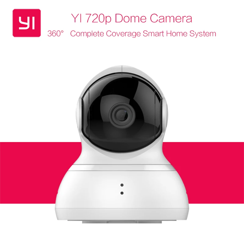 YI Dome Camera 720P Pan/Tilt/Zoom IP Security Surveillance System Night Vision International Version Xiaoyi Wireless Webcam