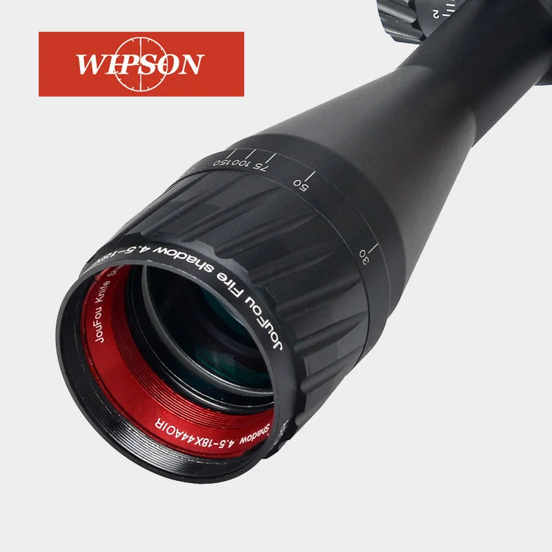 

WIPSON 4.5-18X44AOIR Hunting Riflescope Tactical Rifle Scope Wire Reticle Optical Sight with with 11mm ,20mm Rings