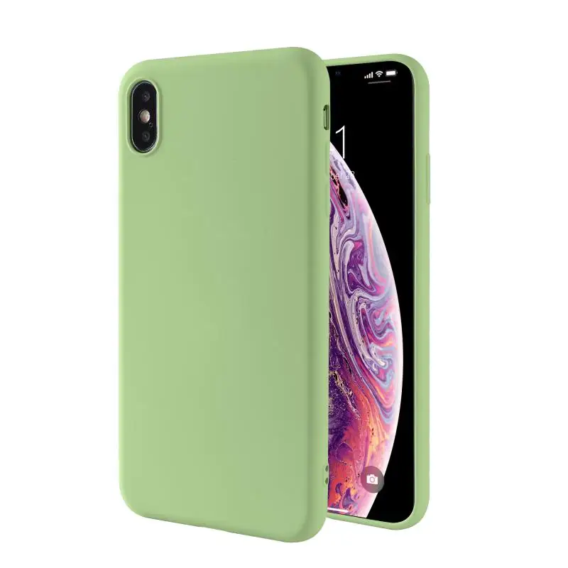 

Sinzean 100pcs Anti-scratch Liquid Silicone Gel Rubber Case for IPHONE 11 Pro MAX soft case For iphone XS MAX/XR/X/XS/678 Plus