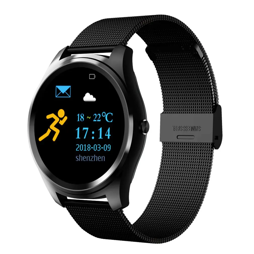 Z4/X8 Steel Band Smart Watch Heart Rate Monitor Bluetooth Call Waterproof Fitness Pedometer  Sports Business Wrist Watch