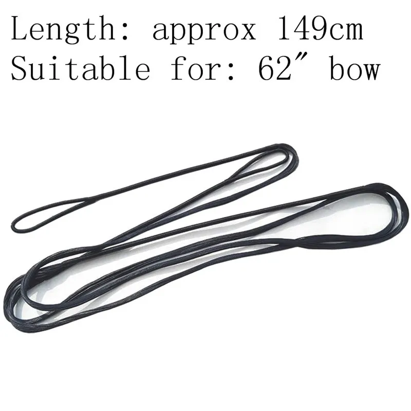 Multi dimension Bow String Archery Bowstrings Black For Recurve Bow Longbow