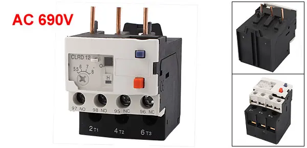 Thermal Protection Overload Relay 3 Pole CLRD12 5.5-8A AC 690V