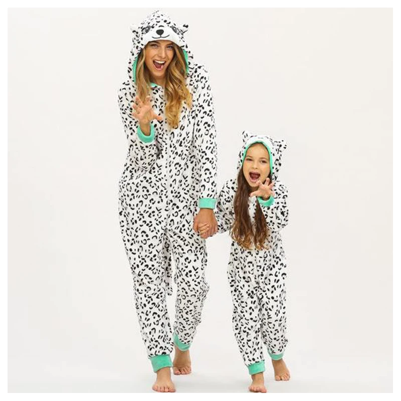 

Centuryestar Christmas Onesie For Adults Women Jumpsuit Hooded Animal Leopard Panther Pijama Mujer Flannel Pyjama Femme Hiver