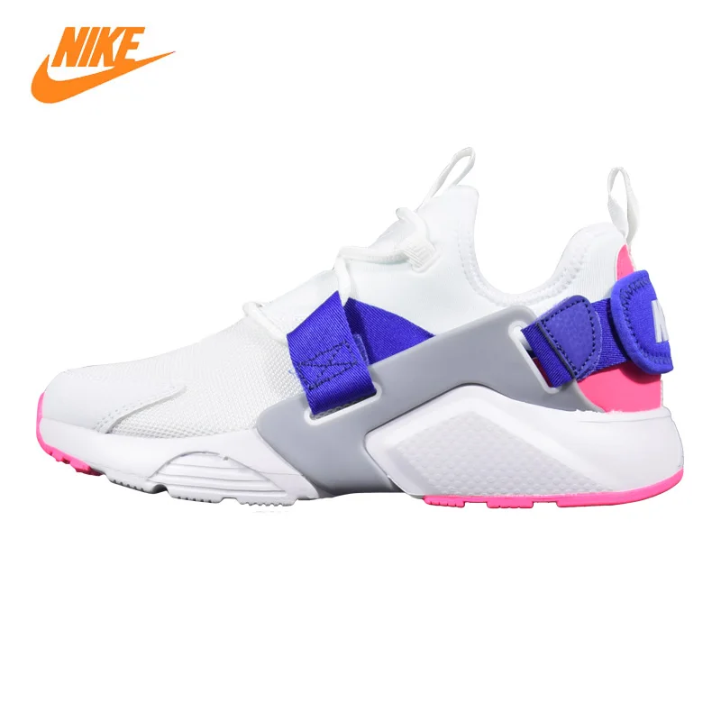 

Nike Air Huarache City Low Women's Running Shoes, White & Blue, Shock-absorbing Breathable Non-slip Lightweight AH6804 101