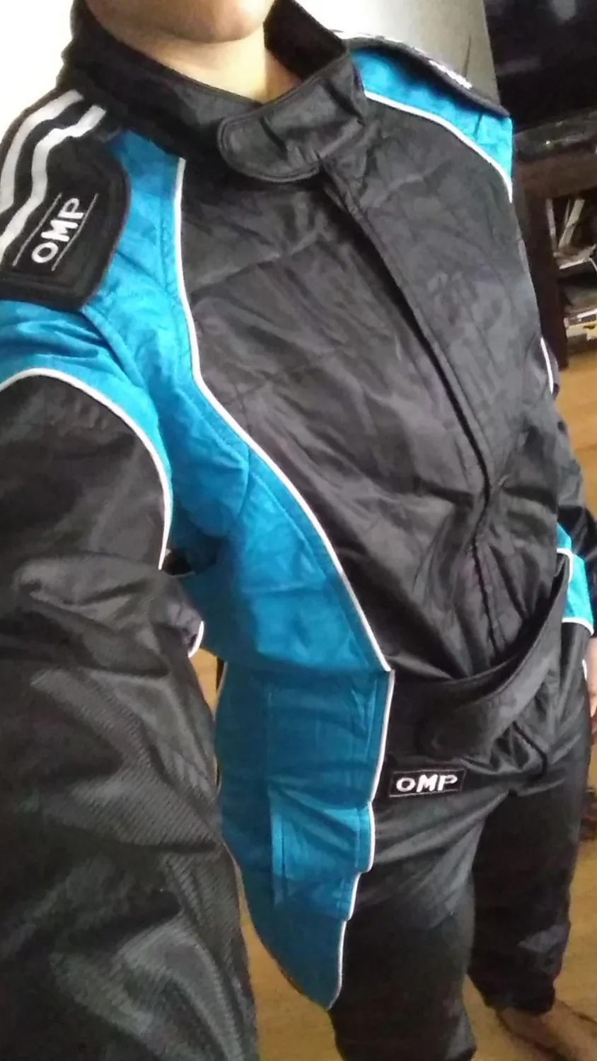 

Best price good quality racing suit overall jacket pants size XS--4XL fit men women 2 layers polyester not fireproof