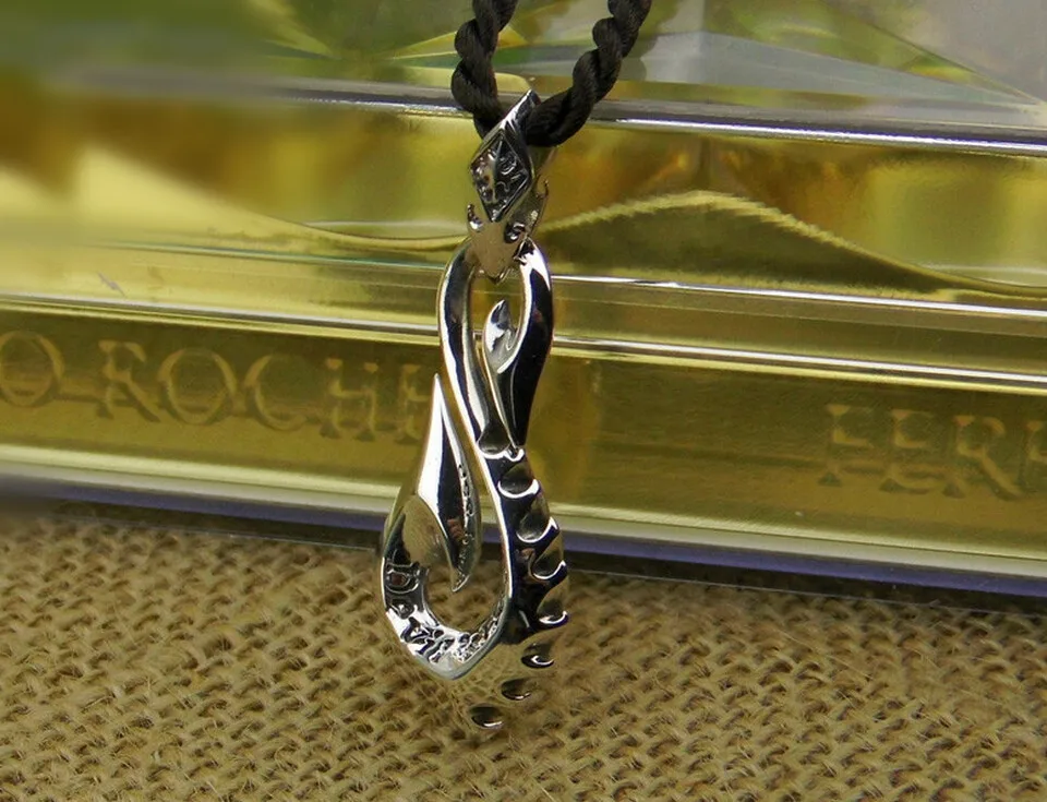 

Personality design thai silver jewelry vintage pendant retro fashion fishhook pendant 925 sterling silver pendant silver jewelry