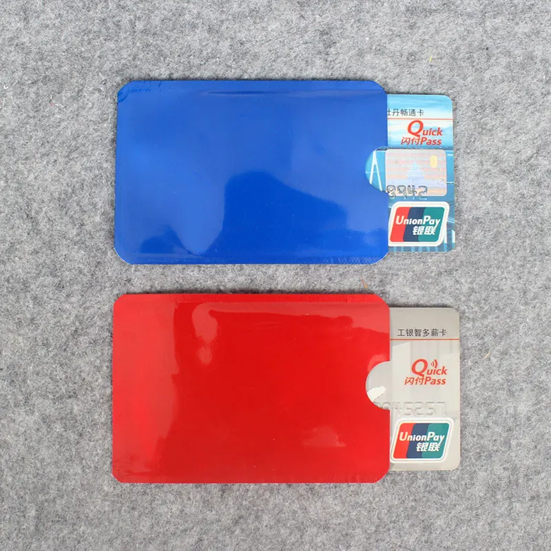 5 шт./лот Блокировка цвета Rfid считывателя держатель для карт чехол банковских