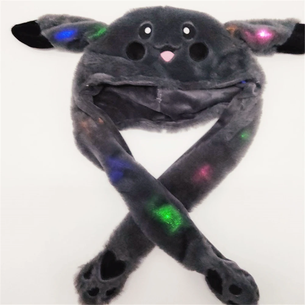 Шапка с заячьими ушами Kawaii забавная ручная прижимная подушка безопасности