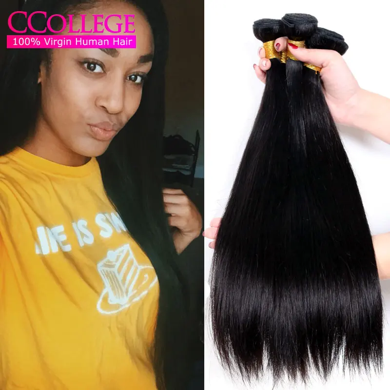 

Brazilian Straight Virgin Hair Weaves Mi Lisa Virgin Hair 7A Unprocessed Virgin Hair Cheap Brazilian Hair 3 Bundles 16 inch