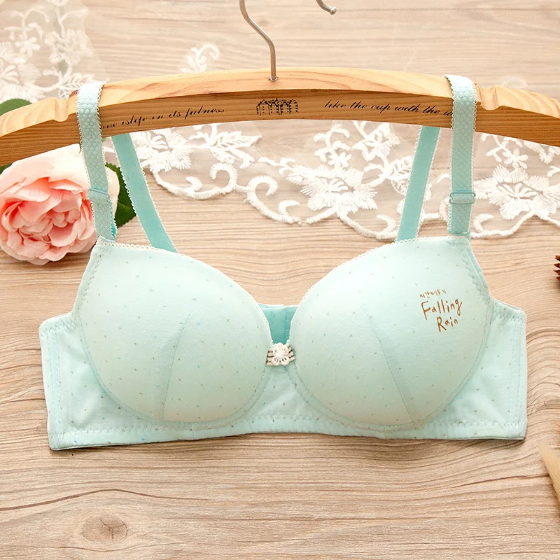 

Teenage Girls Underwear Bras for Kids Small Breast Wireless Sports Training Push Up Bra Solid Lace Girls Underwear