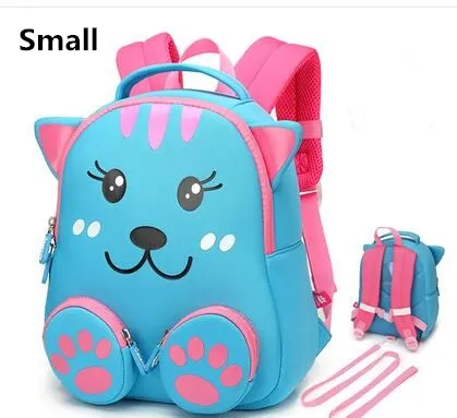 Новые модные детские школьные рюкзаки для девочек и мальчиков 3D слон дизайн студенческий детский школьный рюкзак сумка Mochila - Цвет: Синий