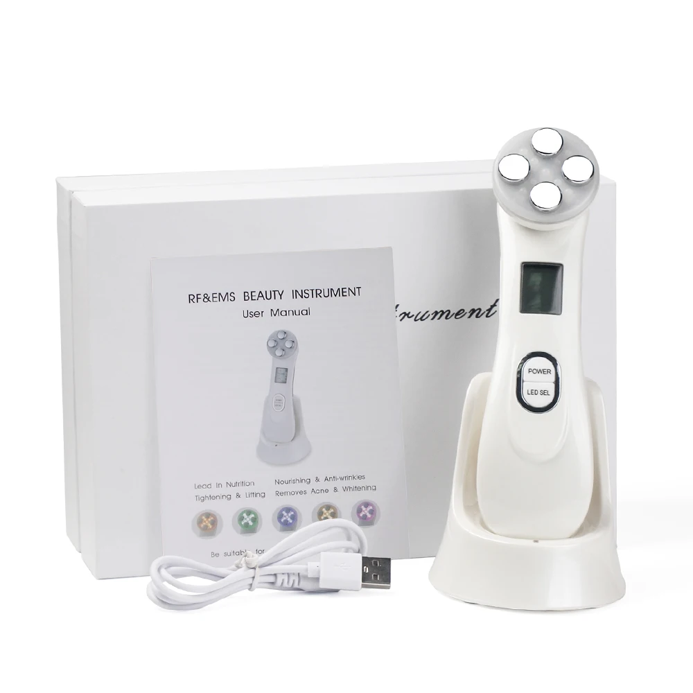 Dispositivo de Cuidados com a Pele Remoção do Enrugamento Cuidados com os Olhos Mesotherapy Eletroporação Radiofrequência Facial Led Fóton Face Lifting Apertar rf 18 dispositivo de cuidados com a pele face