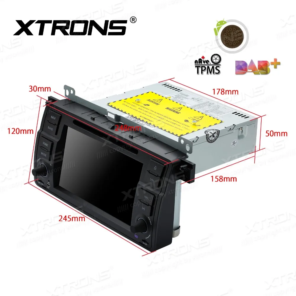 XTRONS 7 "Android 8 1 автомобильный DVD плеер RDS GPS CANbus WIFI радио для BMW E46 M3 2000 2001 2002 2003 2004 2005