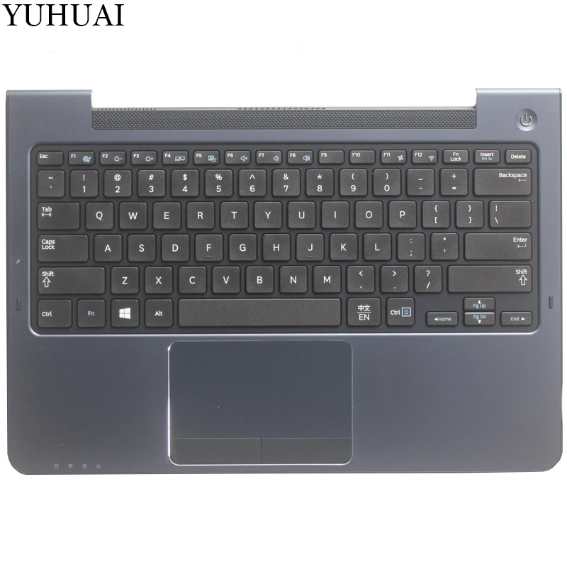 

US keyboard for Samung NP530U3C NP530U3B NP535U3C 530U3B 530U3C NP540U3 NP532U3C NP532U3A keyboard English blue palmrest cover