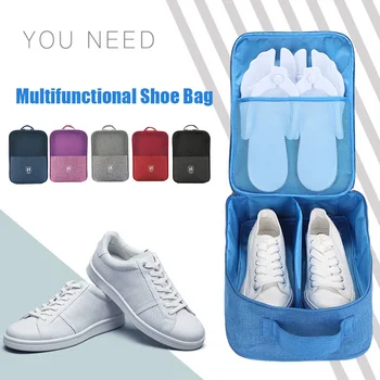 

3 in 1 Travel Shoe Bags Odorless Foldable Waterproof Shoe Storage Pouch Wide Application Save Place Organizer Bag 66CY