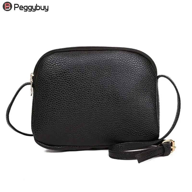 Модные женские туфли кожаные сумки молния Crossbody сумка Однотонная одежда основа Повседневное сумки на плечо 2018