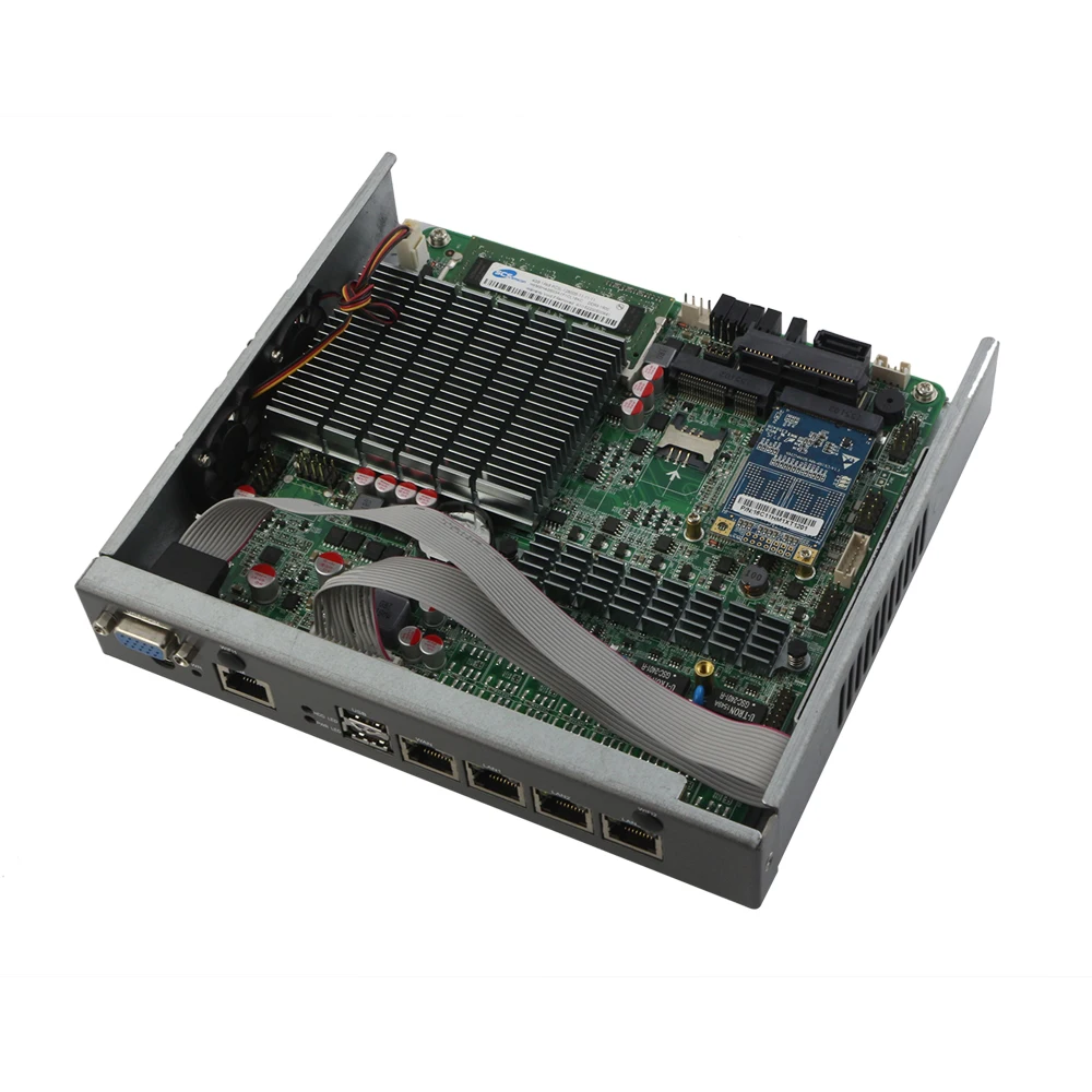 Мини ПК промышленного управления Celeron J1900 Quad core сетевой безопасности рабочего WAN