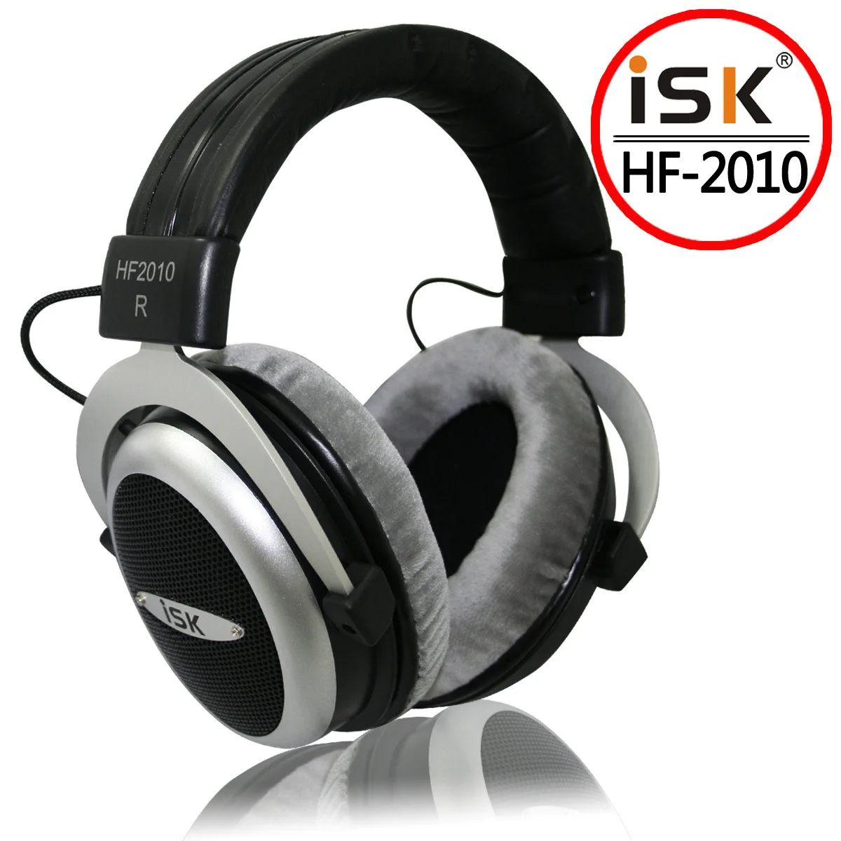 Оригинальные наушники ISK HF2010 с полуоткрытым монитором, Hi-Fi стерео наушники для студийной записи, Аудио гарнитура, наушники с шумоподавлением