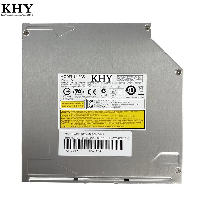Оригинал 12 7 мм UJ8C5 телефон с планшетом DVD RW совместим GA31N UJ875A | Компьютеры и офис