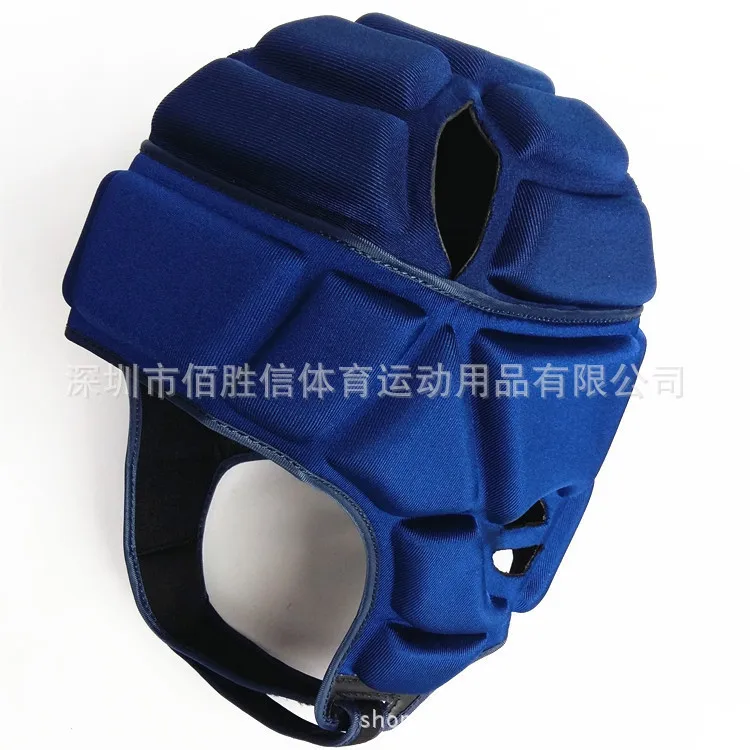 

2019 Defence Collide Football Goalkeeper Helmet Goalkeeper Hat Rugby Wheel Sliding Movement Protect Head Three-colour Optional
