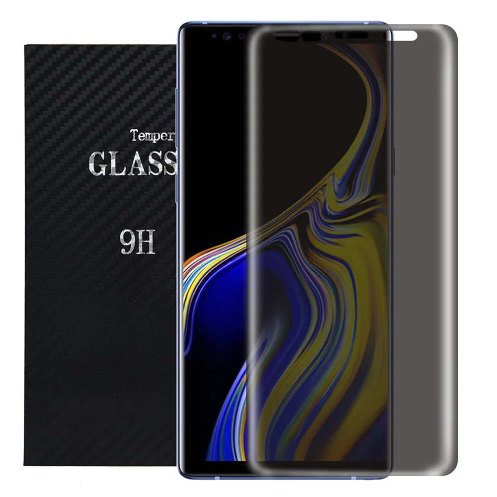 Для samsung Galaxy NOTE 9 конфиденциальность 30 градусов анти-видеть поверхность полное закаленное стекло 0,2 мм 9H 2,5 D устойчивый к царапинам