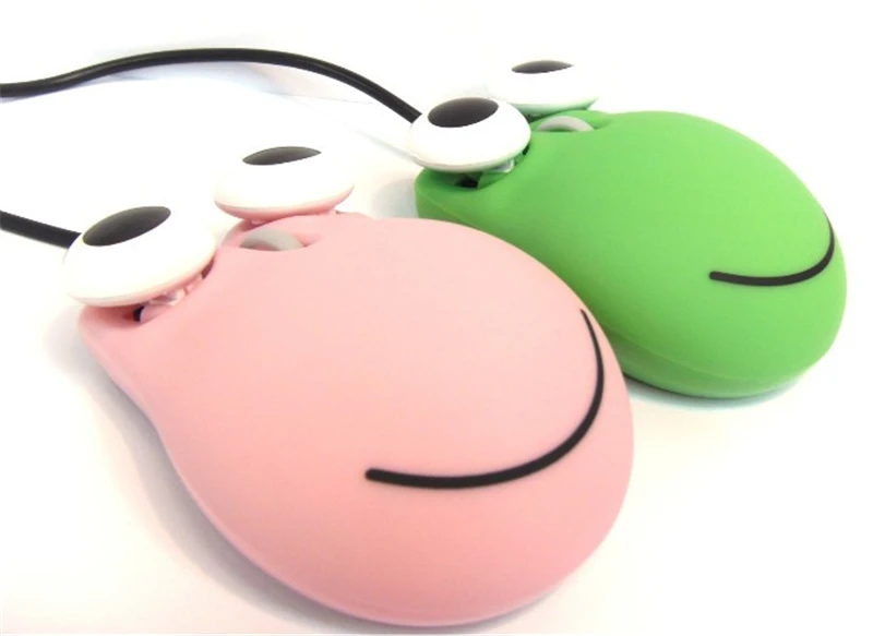 2017 hot sale New Mini Cute 3D Frog USB Wired Optical Mouse Mice For