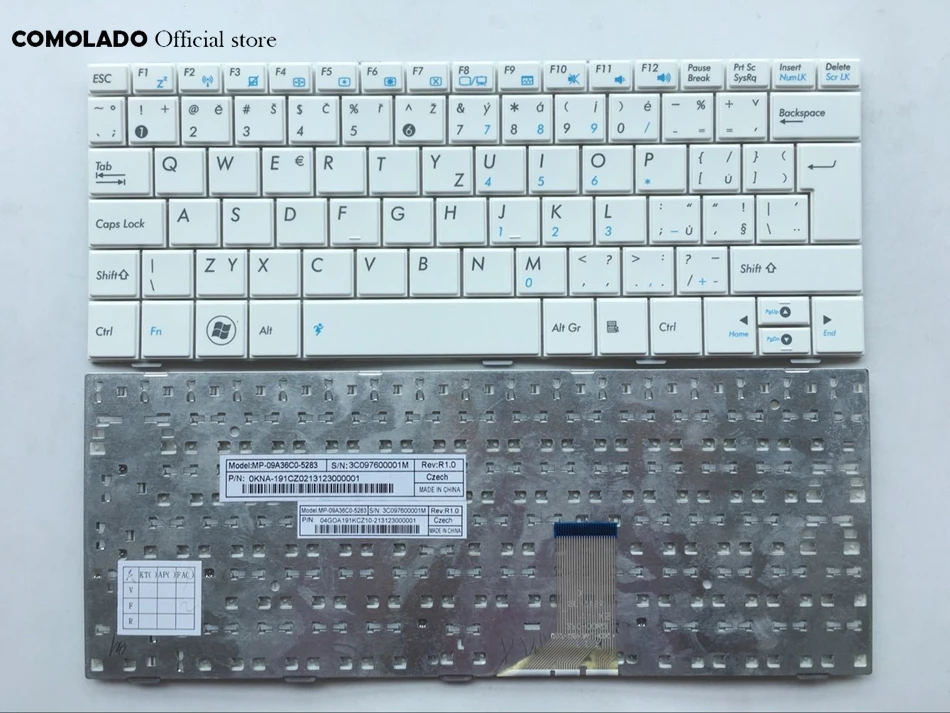 

CZ Czech keyboard For ASUS Eee PC EeePC Shell 1005 1005HD 1005HA 1001 1008 1008HA 1001HA white and black Keyboard CZ Layout