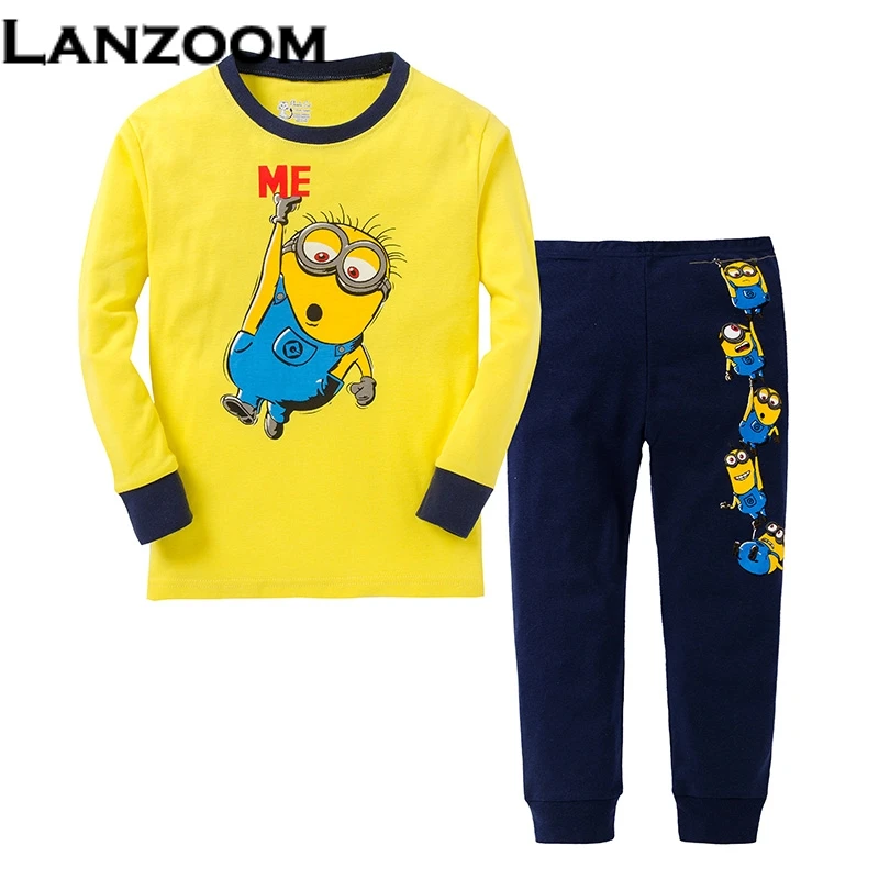 Kiqoo 2017 Nuevo Bebé Unisex Despicable me Minions Pijamas de Navidad