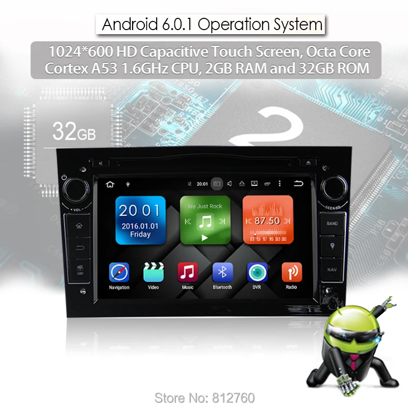 Discount 8 Core/Android6.0/2G RAM/32G Rom/2Din For Opel Vectra Corsa D Astra H Fast Boot Car DVD Radio Multimedia Audio Video player 0