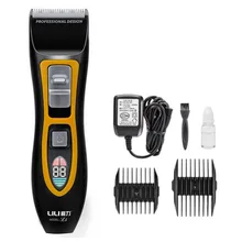 Профессиональная электрическая машинка для стрижки волос, ЖК-дисплей, перезаряжаемый триммер для волос для мужчин, Парикмахерская, машинка для стрижки волос, 1 ч, быстрая зарядка