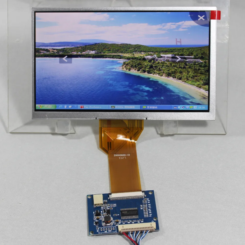 7-дюймовая tft AT070TN92 800x480 LVDS TTL Tcon плата ЖК-панель с интерфейсом | Электроника