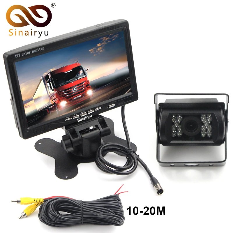 Sinairyu DC 12 24V Bus Truck Parking font b Camera b font Monitor Assistance System HD