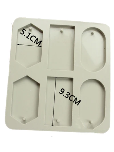 DIY silicone mold for scented gypsum pendant Handmade Clay Craft Car Plate Plaster Mould