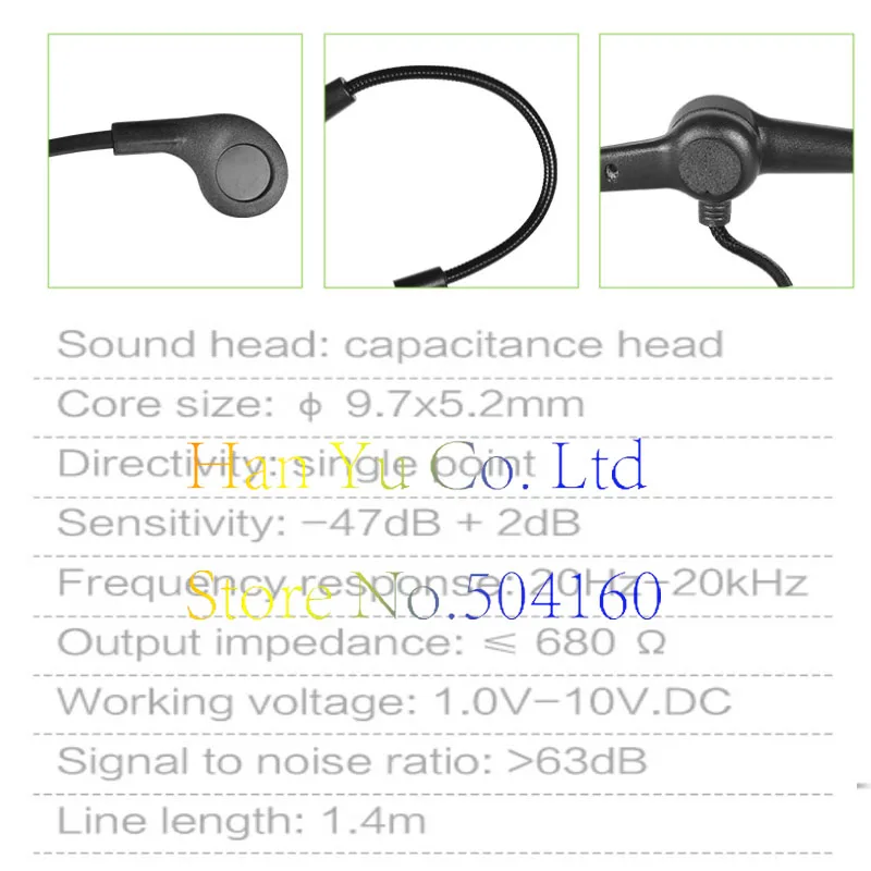 Высококачественный кардиоидный динамический микрофон для гарнитуры Sennheiser/Shure/Mipro, беспроводной головной убор с микрофоном, q1-3