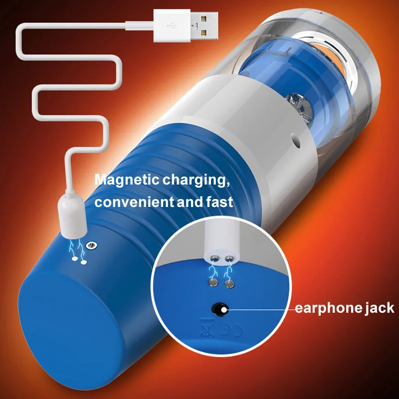 Whirlpool Automatic Rotation and Telescopic Male Masturbator Intelligent Voice Interaction Sex Machine Adult Sex Toys for Men