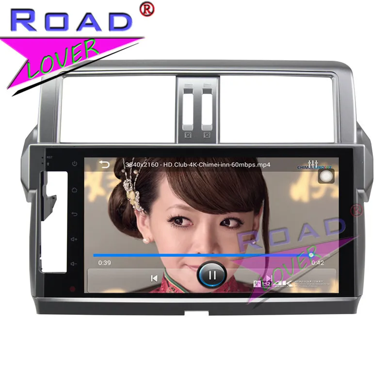 Best TOPNAVI Android 6.0 2G+32GB 10.1" Car Media Center Player For Toyota Prado 2014 Stereo GPS Navigation NO DVD Two Din Video MP4 5