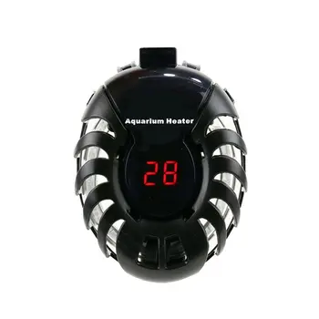 

Mini Aquarium Fish Tank Heater LED Digital Submersible Adjustable Heating Rods Thermostat Temperature Control Supplies 25-100W