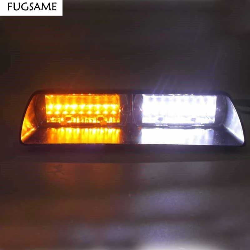 

2017 New Universal Car Dash interior Led Strobe Lightbar Police Fireman Truck EMS Warning DRL Daytime running Caution Fog Light