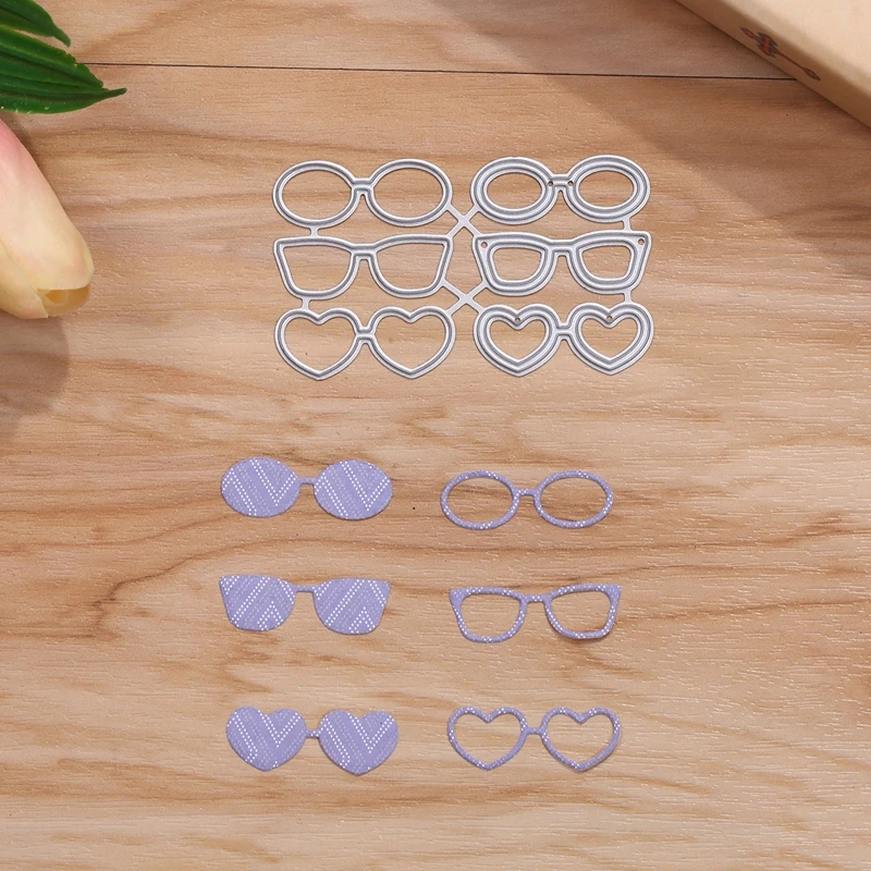 Новые 6 шт солнцезащитные очки металлические режущие трафареты для DIY