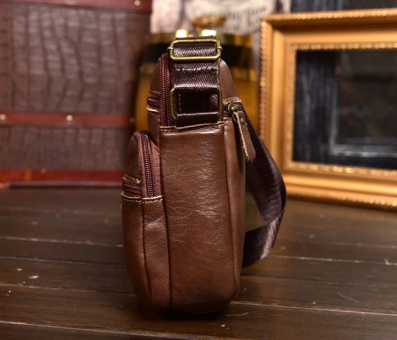 HUANILAI мужские сумки из натуральной кожи для мужчин, сумки через плечо, сумки для телефона, многофункциональные сумки из воловьей кожи DD02