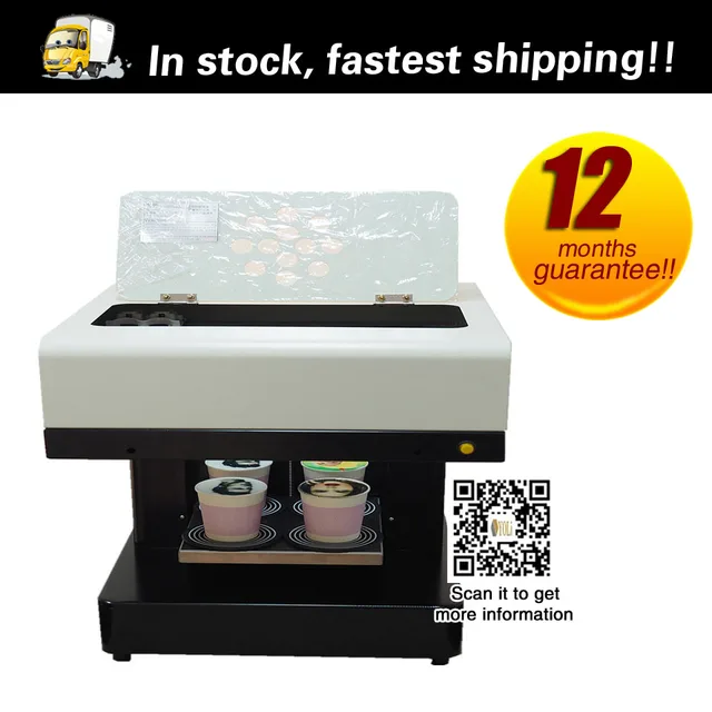 Cheap 4 cups Selfies Coffee Printer Milk tea Yogurt Cake Printing Machine Milk tea diy machine Cake Printer of cake or coffee shop Cheap 4 cups Selfies Coffee Printer Milk tea Yogurt Cake Printing Machine Milk tea diy machine Cake Printer of cake or coffee shop