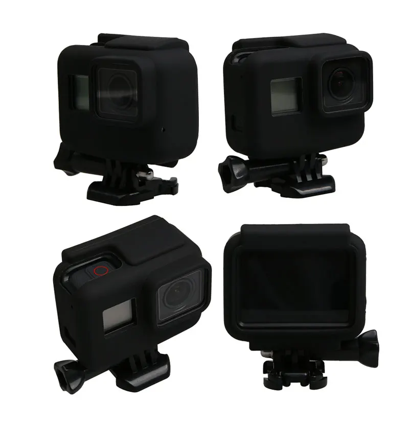 Colorful Soft Silicone Rubber Frame Protective Case for GoPro Hero 5 Black Protective Cover for Go Pro 5 Camera Accessories (4)