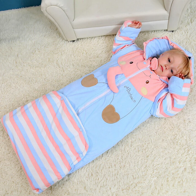 Animal Baby Sleeping Bag For Newborn Infant Fall Winter Keep Warm Prevention Kicking Quilt Cotton Sleepsacks