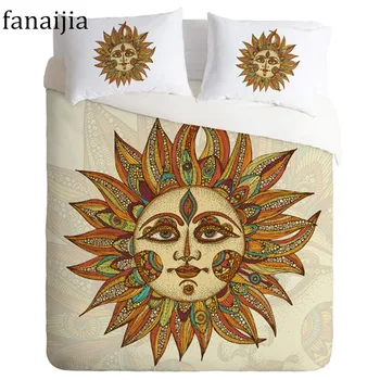 

Bedding Set Sun god Print Duvet Cover set with pillowcase 3pcs Home Cool Design Twin Full Queen King Bed Sheet best gift bedline