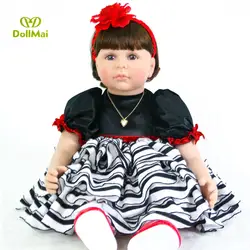 60 см силиконовые игрушки Reborn Baby Doll как настоящая виниловая девочка принцесса младенец куклы живые Bonecas подарок на день рождения bebes rebo