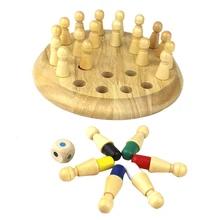 Дети матч памяти деревянная палка шахматной игры, игрушки Дети Монтессори раннего образования 3D головоломки Семья вечерние Повседневное игры Пазлы