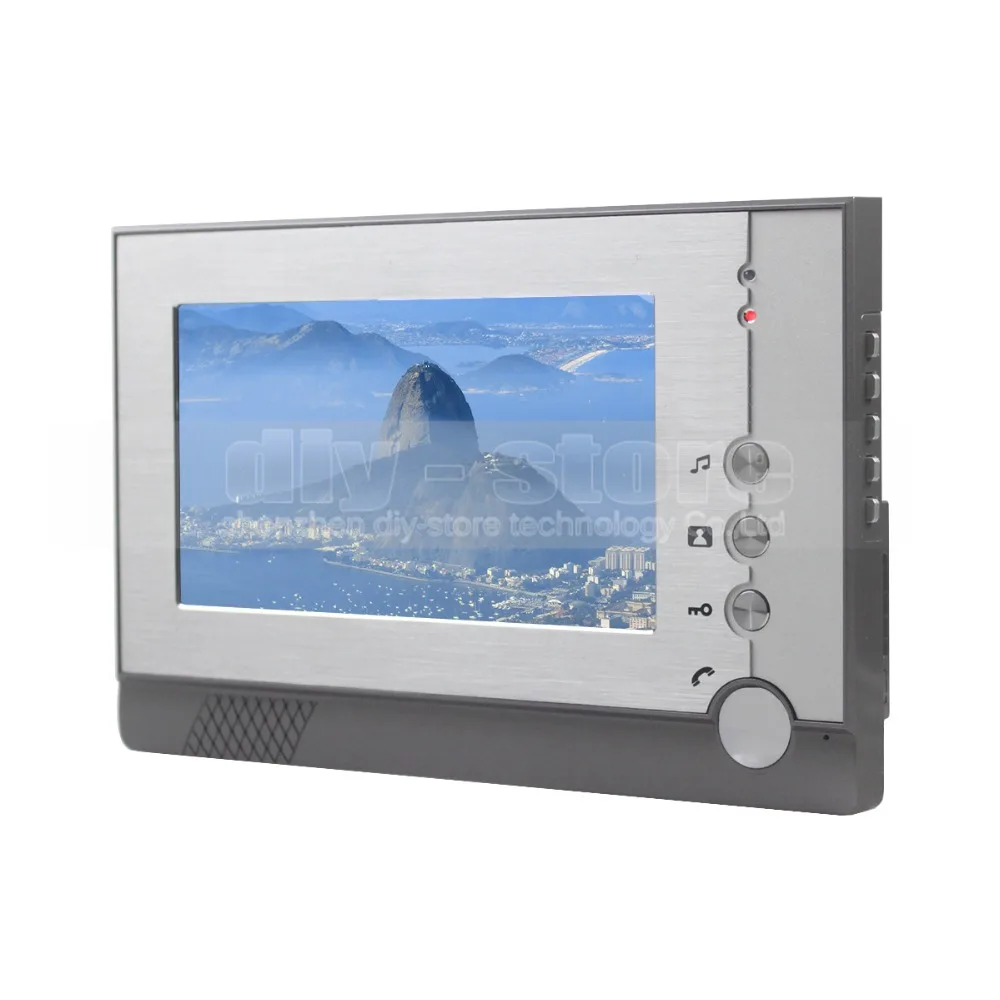DIYSECUR 7 inch TFT Color LCD Display Video Door Phone Visual Intercom Doorbell Reader RFID LED Night Vision Camera Wholesale
